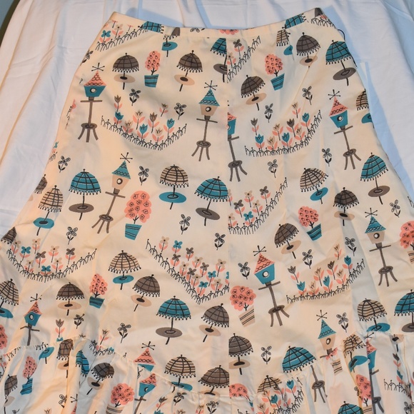 NWT Toile Spring Scenes Skirt - Picture 4 of 8